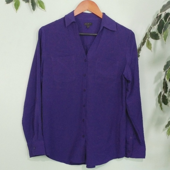 Talbots Button Down Cute Work Wear blouse M - Picture 4 of 9
